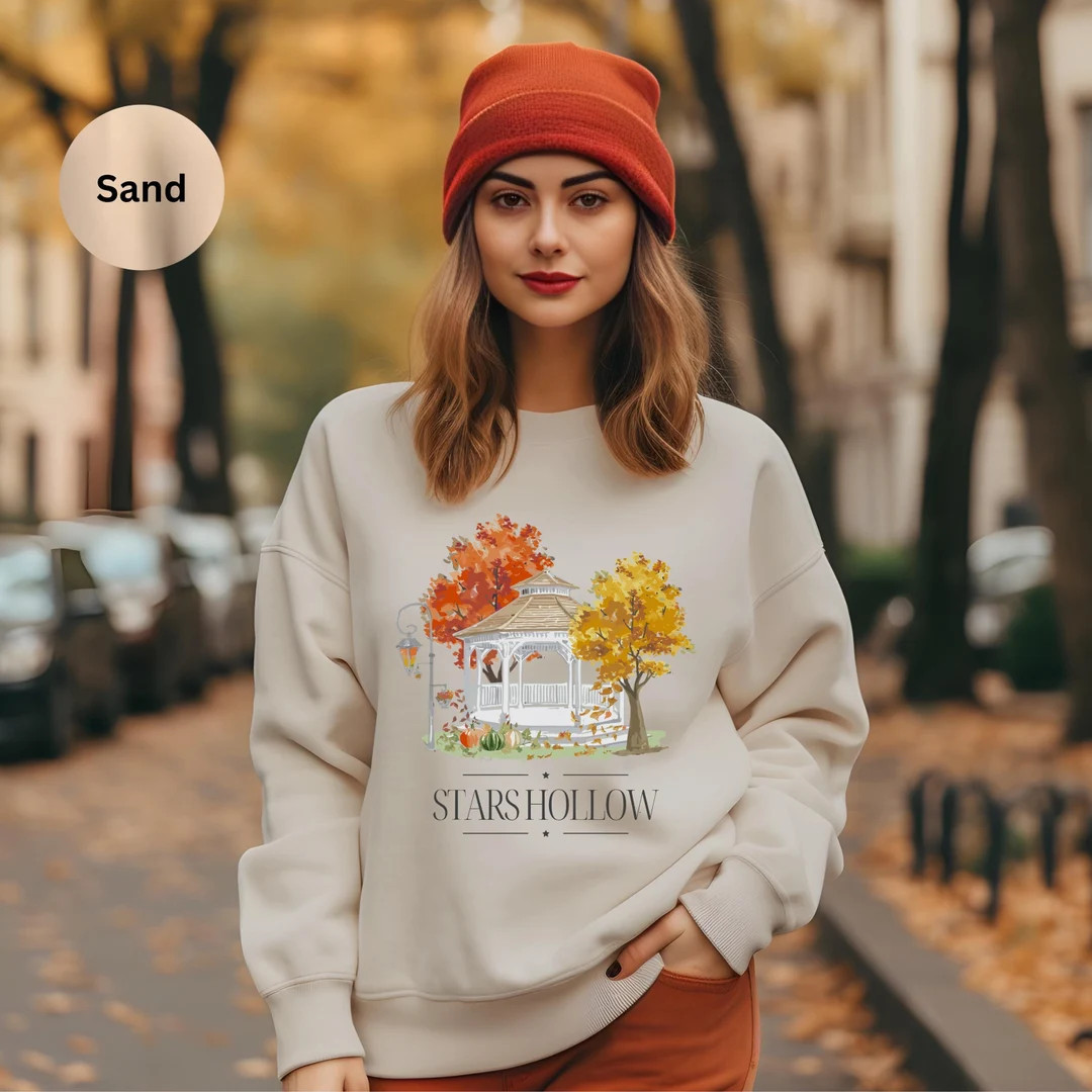 Stars Hollow Gazebo T-shirt, Stars Hollow Fall Sweatshirt, Autumn Festival Smells Like Fall, Star... | Etsy (US)