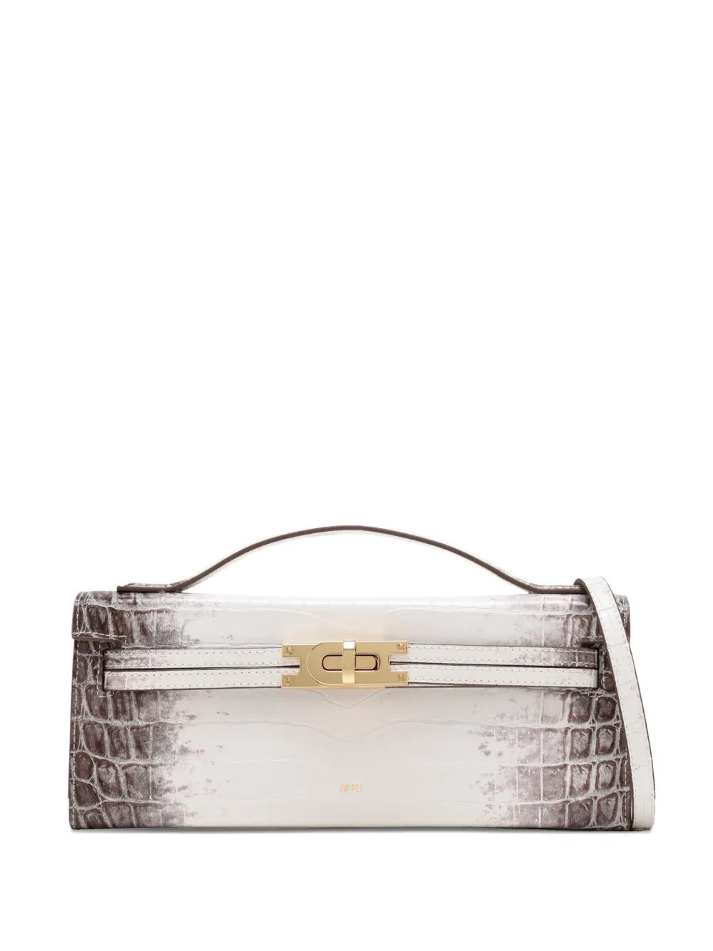 JW Pei croc-embossed cross body bag - White | Farfetch Global