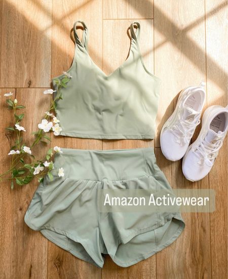 Workout set. Amazon fashion. Workout attire. Running shorts. 

#LTKSeasonal #LTKfit #LTKFind