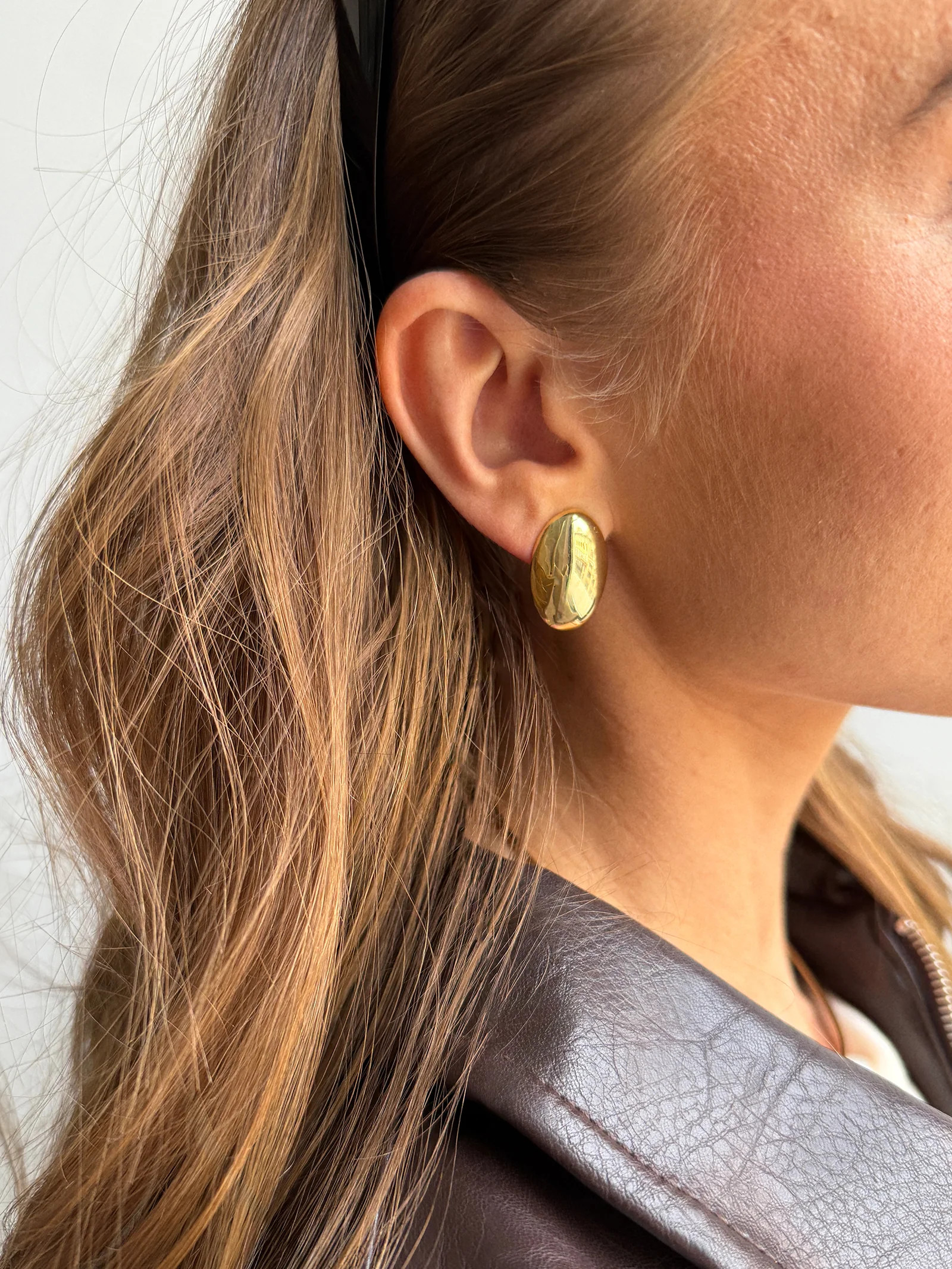 Diane Gold Stud Earrings - Gold | BaubleBar