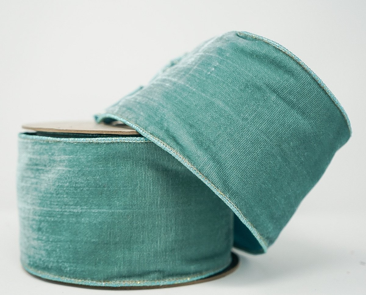 Teal Velvet Ribbon | Hello Holidays