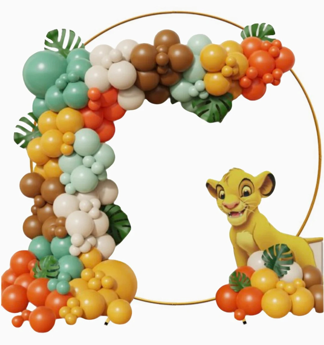 Jungle Safari Animal Lion King Foil DIY Balloon Arc birthday Muted Eucalyptus Balloon Garland Kit... | Etsy (US)