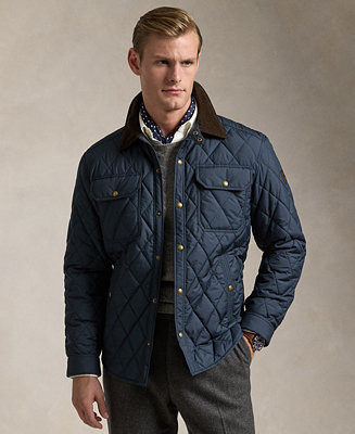 Men's Water-Repellent Quilted Jacket | Macy's