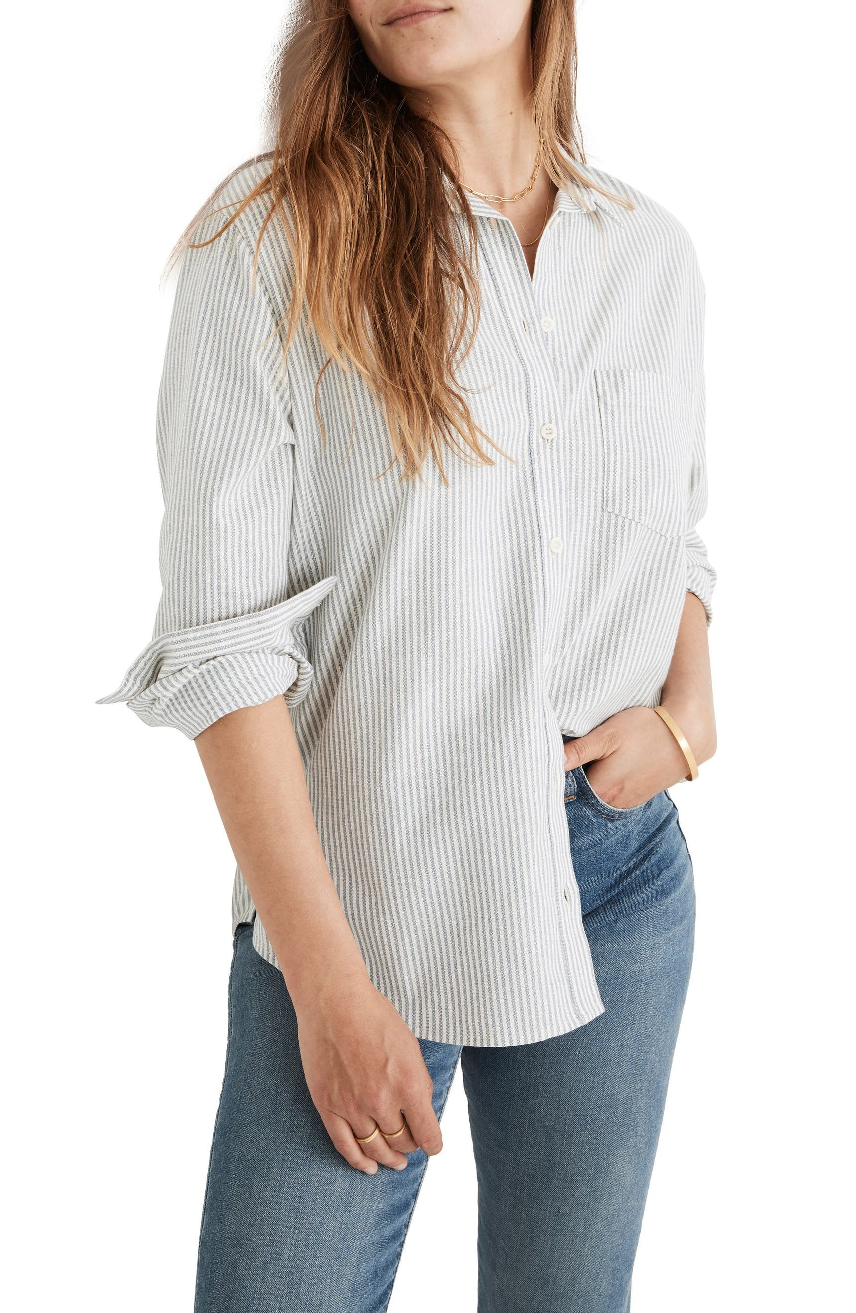 Oversize Ex-Boyfriend Button-Up Shirt | Nordstrom