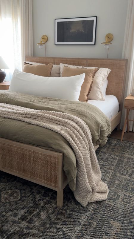 Refreshed my bedding with a few finds from @Target! #ad Up to 30% off during Target Circle Week until 4/13. 

My favorite is the memory foam lumbar pillow with a white linen cover. I love it so much, I bought the sleeping pillow to use nightly. I also love the chunky knit throw and have two! @TargetStyle
#Target #TargetPartner #TargetStyle #TargetCircleWeek 

#LTKhome #LTKxTarget #LTKsalealert