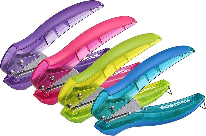 Bostitch inLIGHT Reduced Effort One-Hole Punch, One Unit per Package, Assorted Colors, No Color C... | Amazon (US)