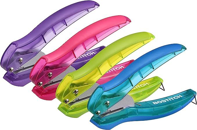 Bostitch inLIGHT Reduced Effort One-Hole Punch, One Unit per Package, Assorted Colors, No Color C... | Amazon (US)