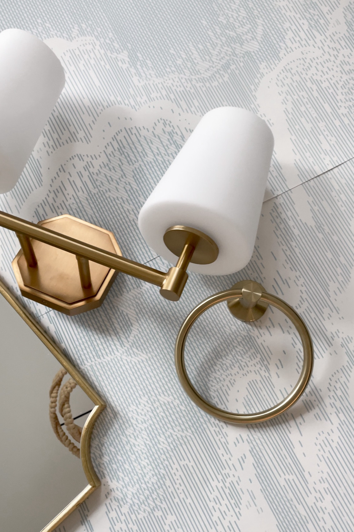 Powder bath details!! 🥰  wallpaper is from photowall!

#LTKhome