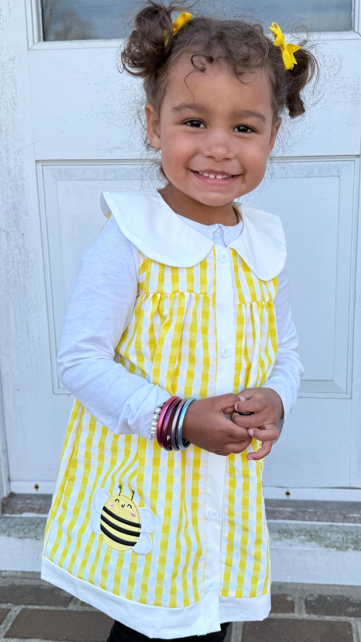 Spring dresses for toddlers / bee dress / yellow gingham / adorable and affordable / little girl dress 

#LTKKids #LTKSeasonal #LTKSaleAlert
