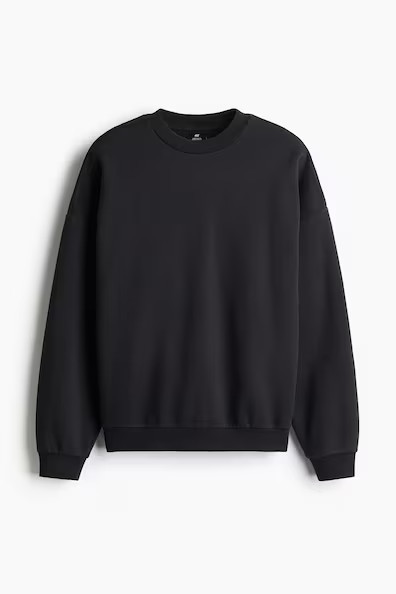 H & M - Oversized-Fit Washed Sweatshirt - Black | H&M (US + CA)
