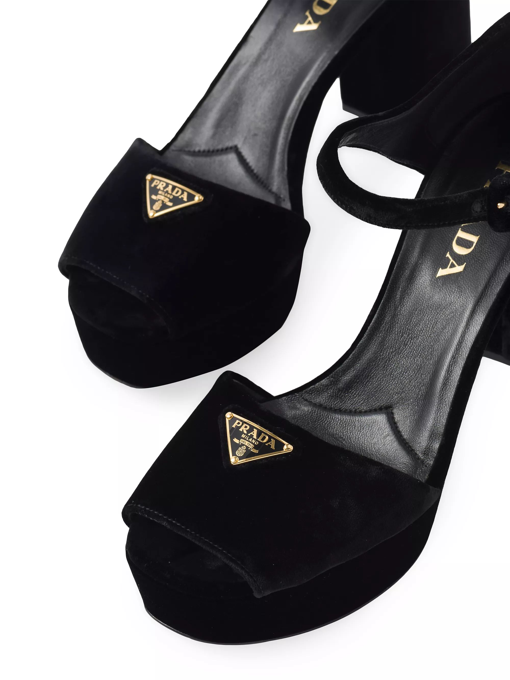 Velvet Platform Sandals | Saks Fifth Avenue