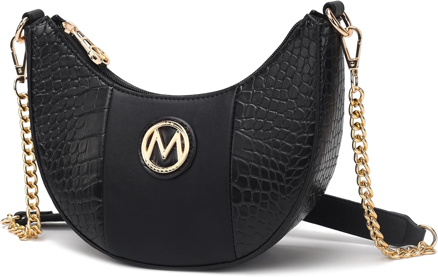 MKF Collection Women’s Crossbody, Croco Embossed Handbag Vegan Leather Chain Strap Shoulder Bag... | Amazon (US)