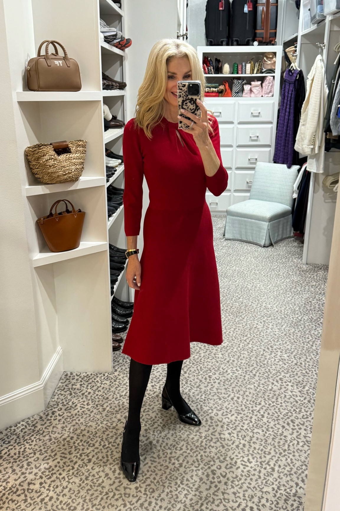 Loving this knit dress for the holiday season! Fit is TTS  

#LTKHoliday #LTKSeasonal #LTKOver40