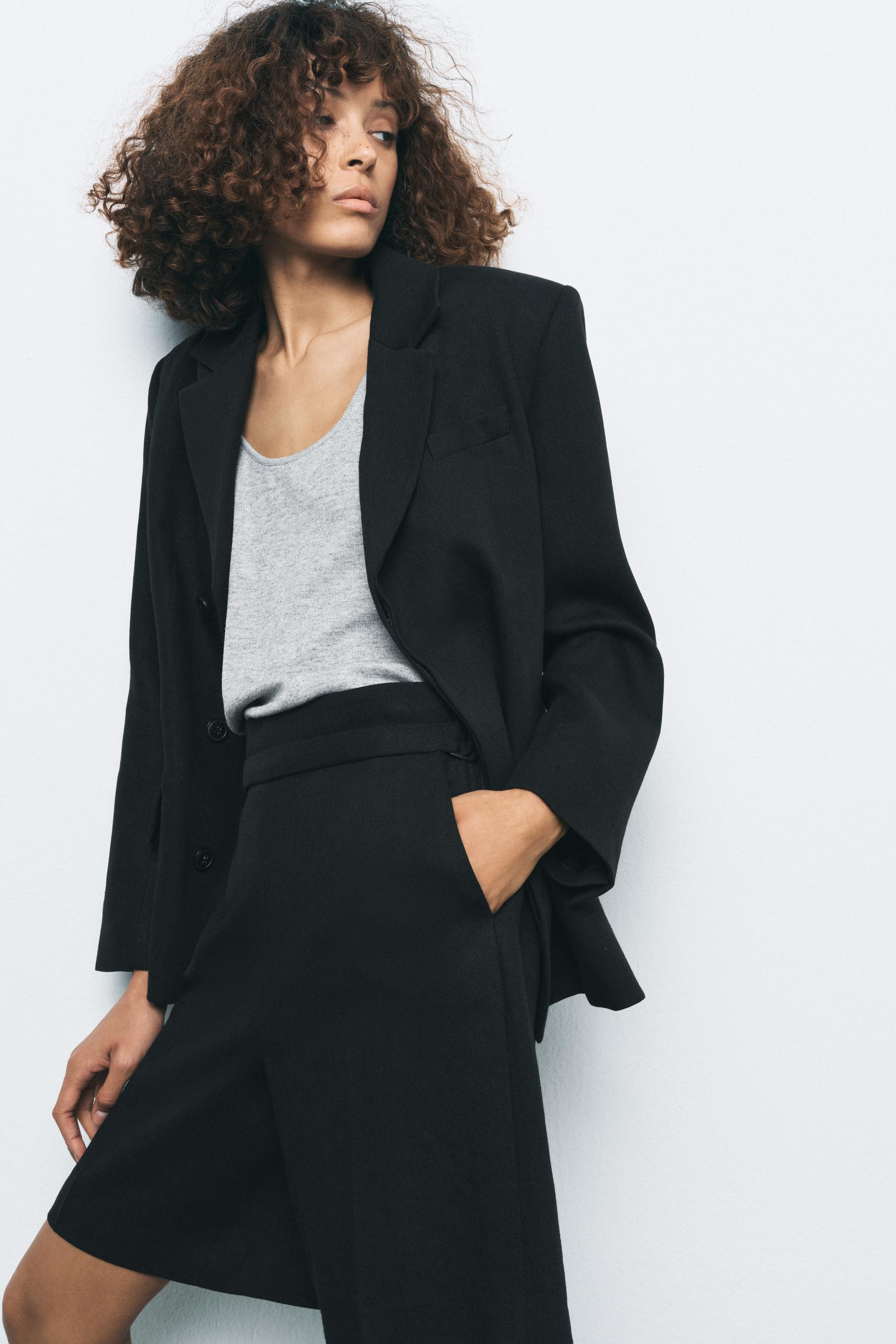 ZW COLLECTION LINEN BLEND SHORTS | Zara US