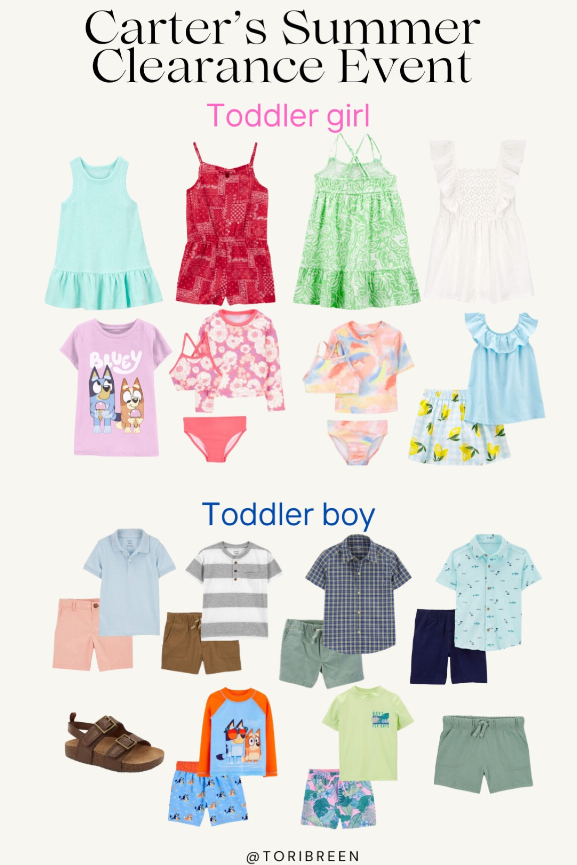 Carters clearance event! Up to 70% off! Toddler boy clothes, toddler girl clothes, baby clothes.

#LTKSummerSales #LTKxNSale #LTKFindsUnder50