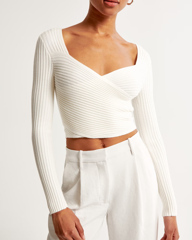 LuxeLoft Slim Wrap Sweater | Abercrombie & Fitch (US)