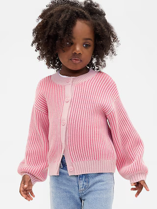 Baby & Toddler Crewneck Cardigan Sweater | Gap (US)