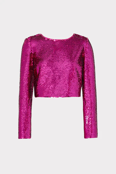Shailyn 3D Sequins Top | MILLY