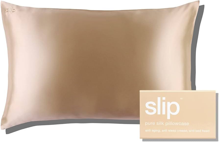 SLIP Queen Silk Pillow Cases - 100% Pure 22 Momme Mulberry Silk Pillowcase for Hair and Skin - Qu... | Amazon (US)