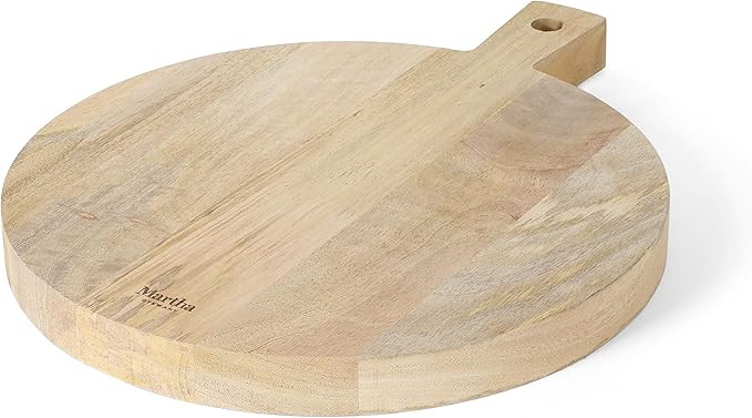 Martha Stewart Kindale 18" x 14" Cutting Board - Round - Mango Wood | Amazon (US)