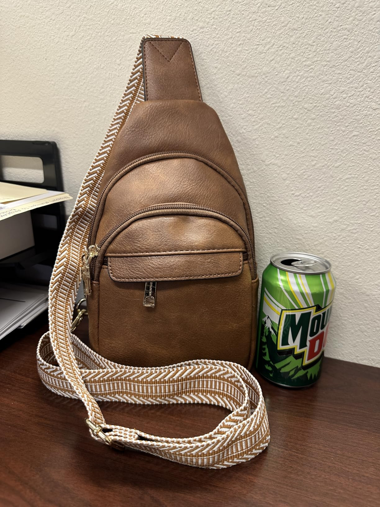 BOSTANTEN Small Sling Bag for Women Leather Crossbody Bags Fanny Pack Chest Bag for Travel | Amazon (US)