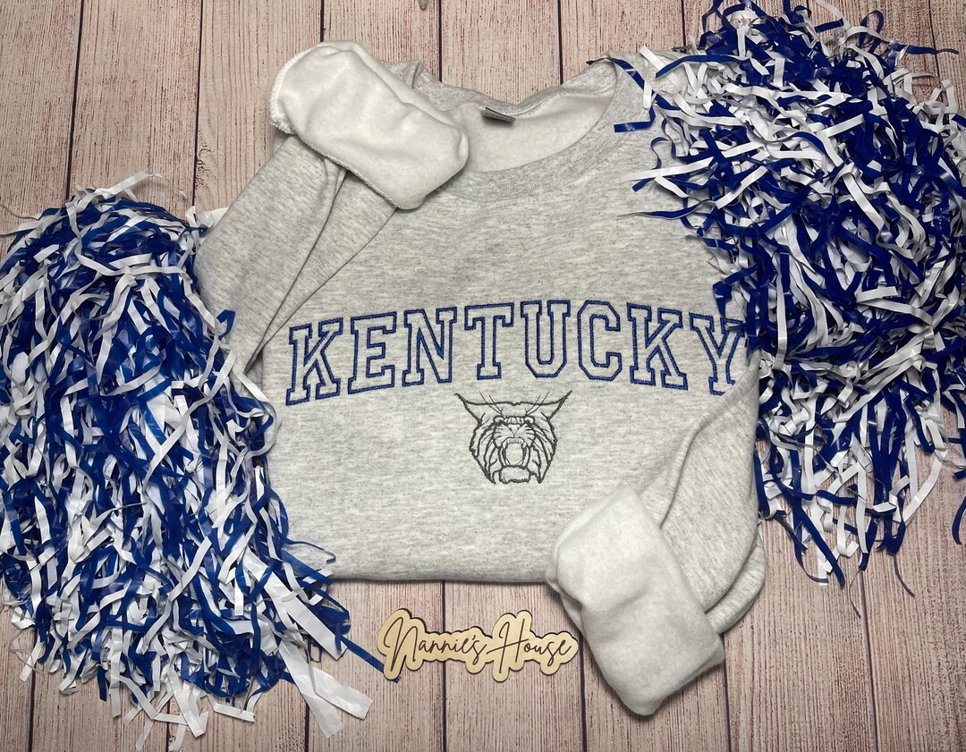 Kentucky Wildcats Embroidered Sweatshirt - Etsy | Etsy (US)