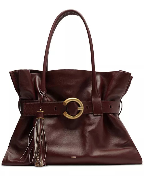 Rivera Large Leather Shopping Bag | Macy's