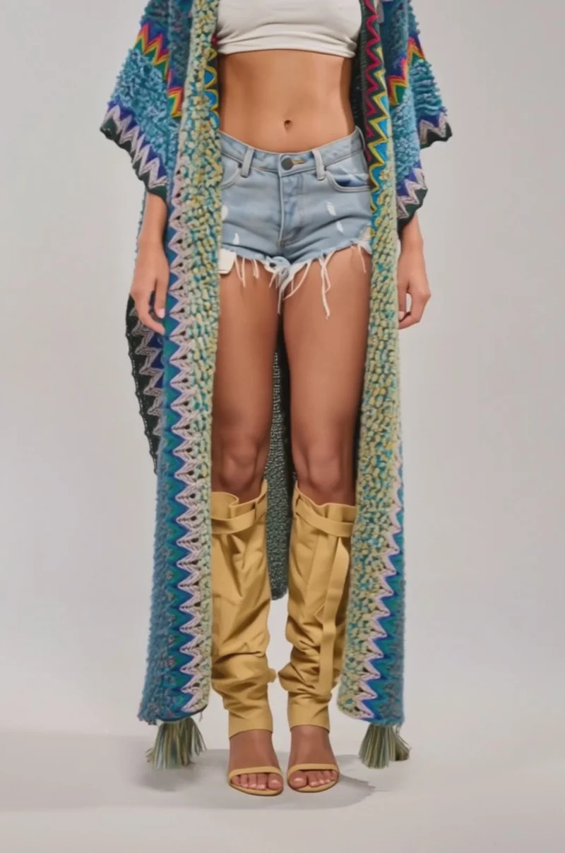 DESERT MOSAIC LONG CARDIGAN | AKIRA