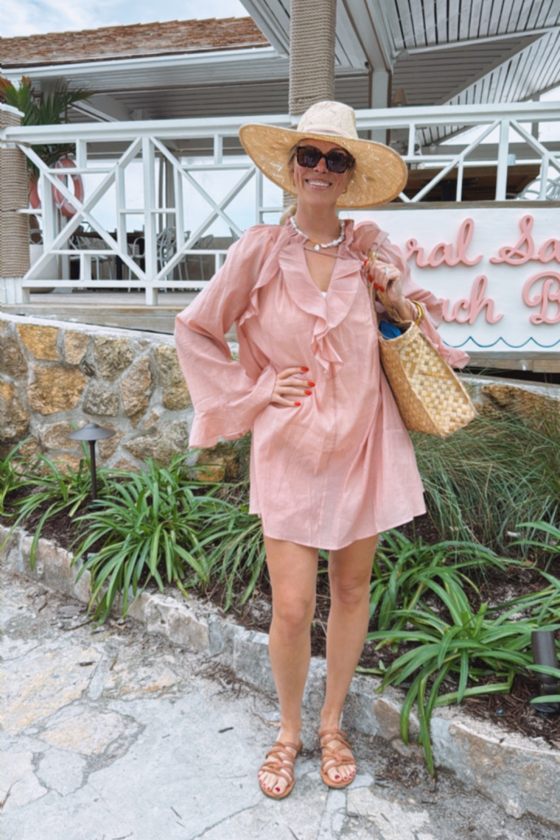 This beach lewk is one of my faves, and matches the coral sands beach bar!

#LTKFindsUnder50 #LTKOver40 #LTKSwim