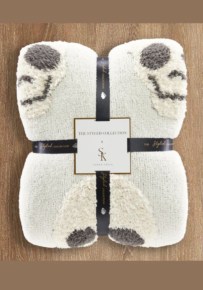 TSC x Sarah Knuth- 3D Skulls Buttery Blanket | The Styled Collection