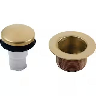 2-27/32 in. Brass Toe-Operated Tub Drain in Champagne Bronze | The Home Depot