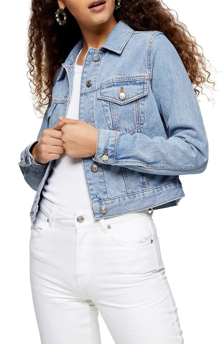 Topshop Tilda Recycled Cotton Denim Jacket | Nordstrom | Nordstrom