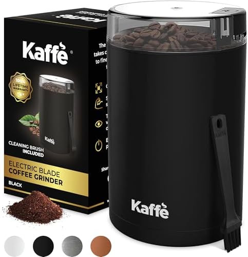 Kaffe One-Touch Coffee Grinder Electric w/Cleaning Brush (3 oz) - Coffee Grinders for Home Use - ... | Amazon (US)