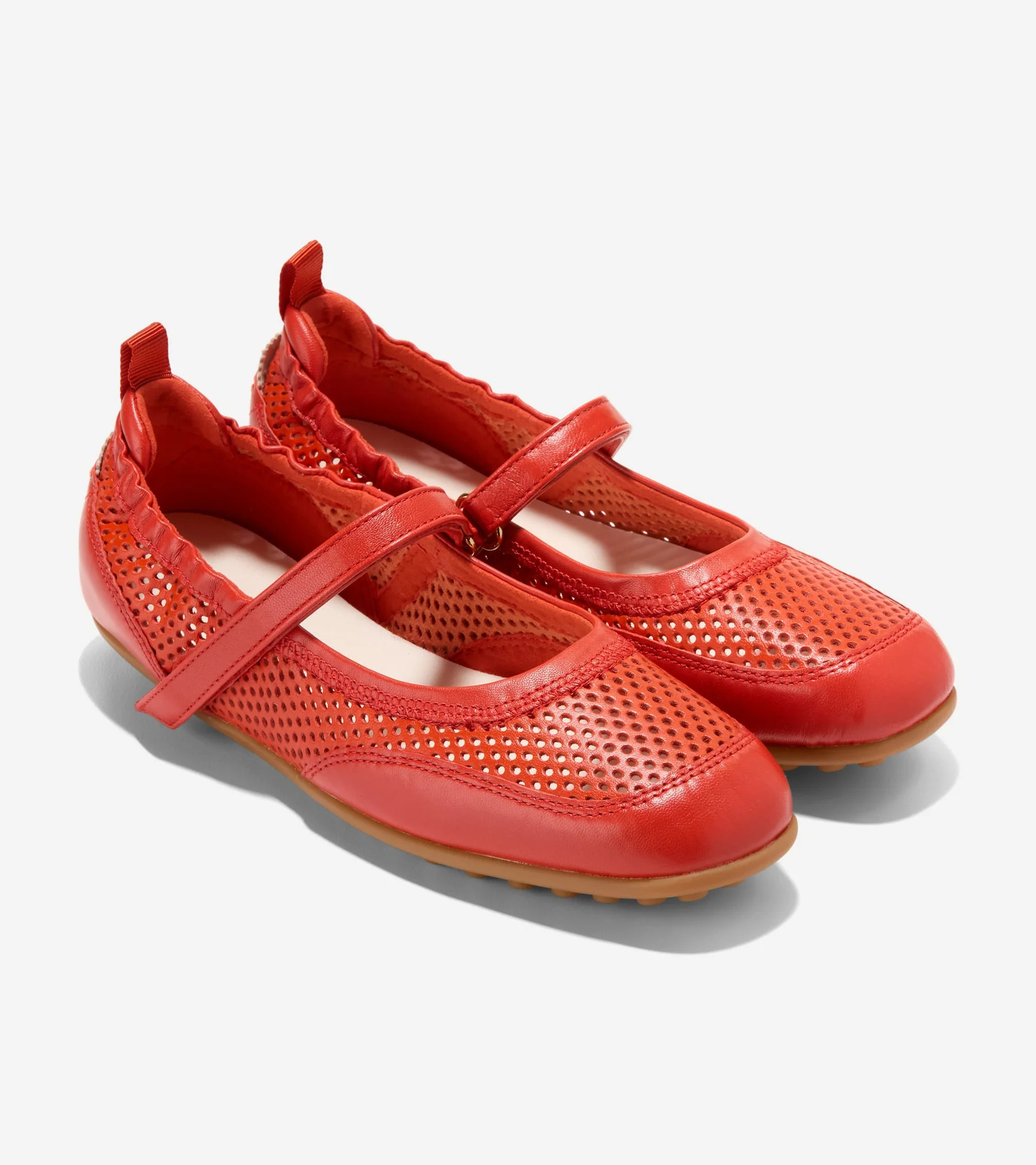 Women's GrandPrø Travina Mary Jane Ballet Flats in Red | Cole Haan | Cole Haan (US)