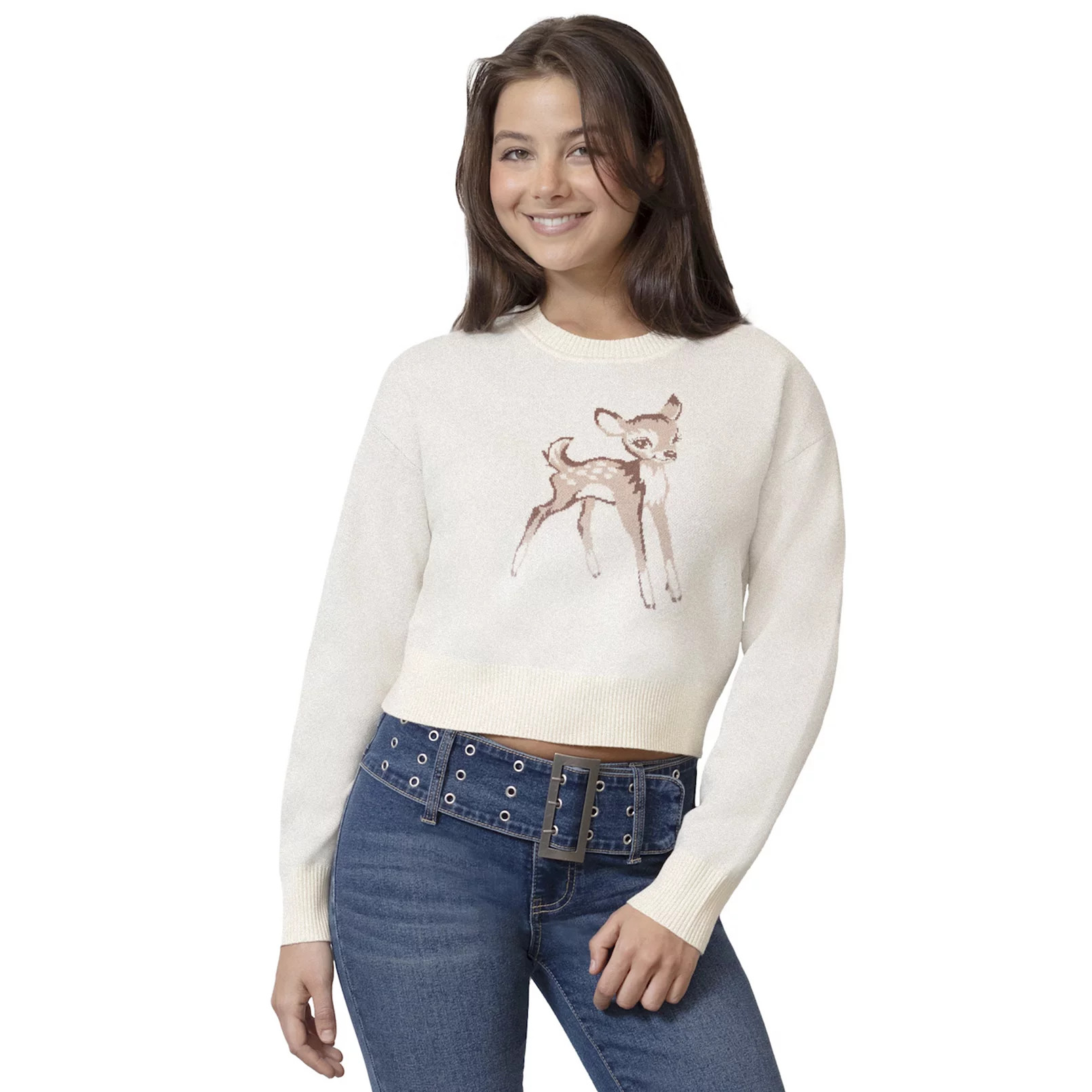 Juniors' madden girl Icon Pullover Crewneck Sweater | Kohl's