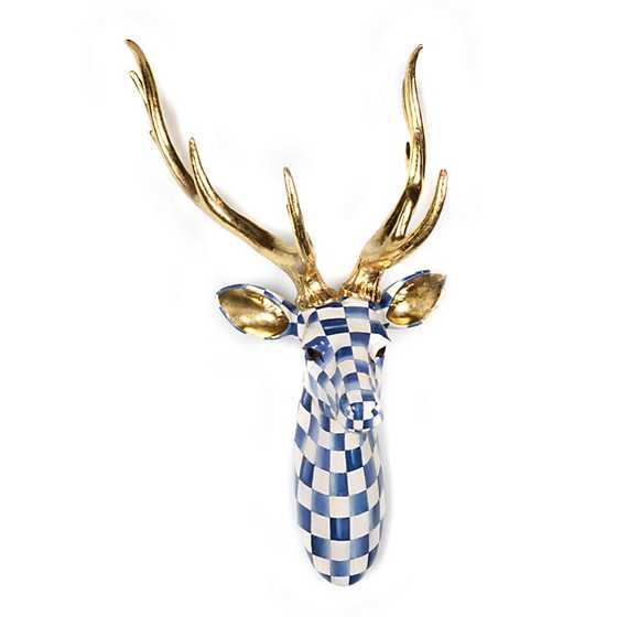 Royal Check Deer Mount | MacKenzie-Childs