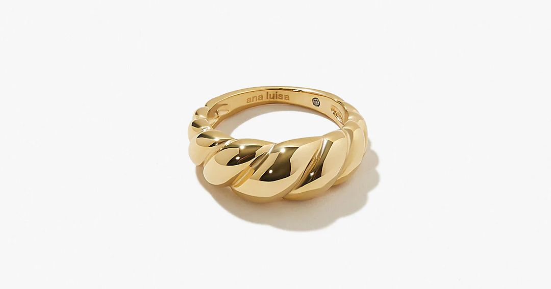 Gold Twist Ring - Rope Bold | Ana Luisa