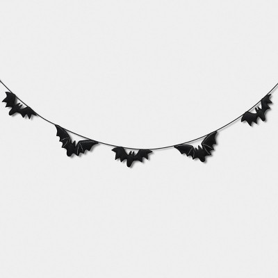 Classic Halloween Velvet Bats Garland - Hyde and EEK! Boutique™ | Target