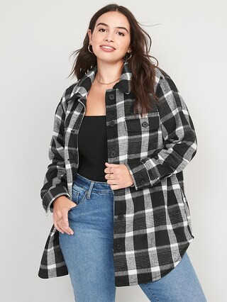 Plaid Soft-Brushed Utility Shacket for Women | Old Navy (US)