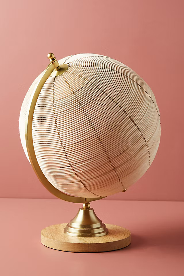 Rattan Globe Decorative Object | Anthropologie (US)