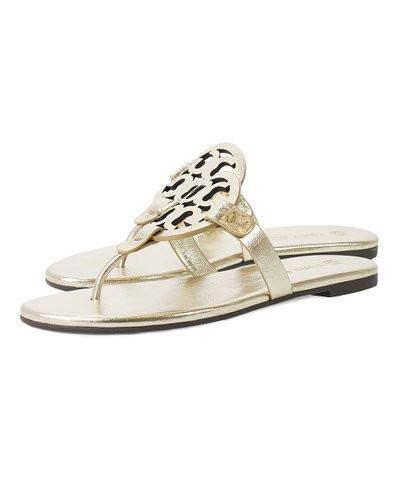 Spark Gold Logo Miller Soft Leather Sandal - Women | Zulily