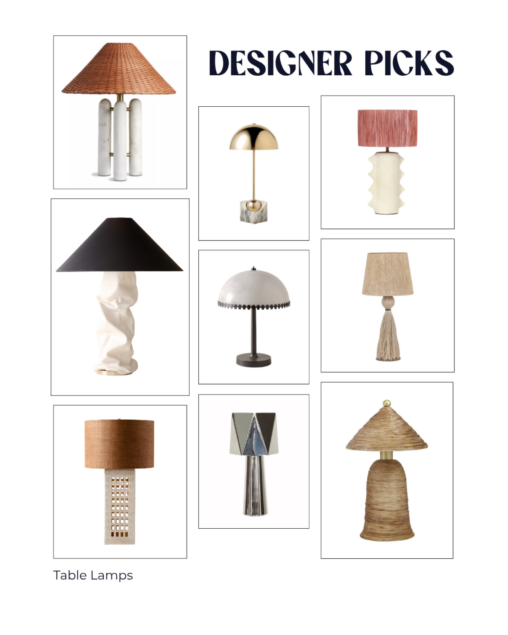 Designer Picks - Table Lamps 

#LTKHome