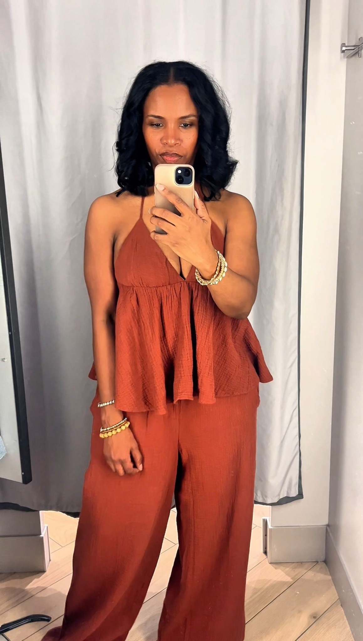 Loved everything from this H&M try on the two piece halter pants set is an oversized look (size down in the pant). The ankle jeans fit perfectly.

#LTKvlog #LTKOver40 #LTKgrwm