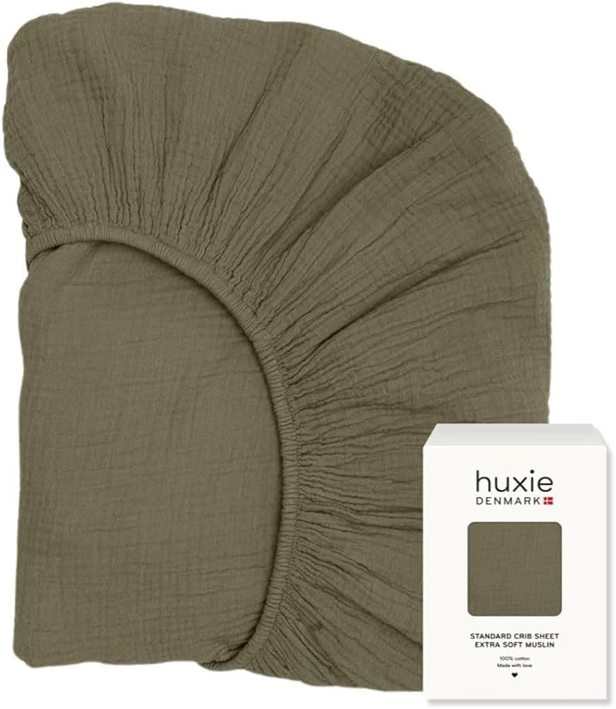 Crib Sheets – Organic Cotton Muslin Fitted Crib Sheet – Standard Size for Baby Boy and Baby G... | Amazon (US)