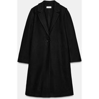 Zara - Soft Basic Coat - Black - S - Woman | Zara UK