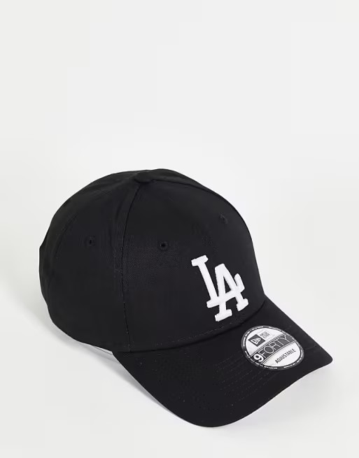 New Era MLB 9forty LA Dodgers adjustable cap in black | ASOS | ASOS (Global)