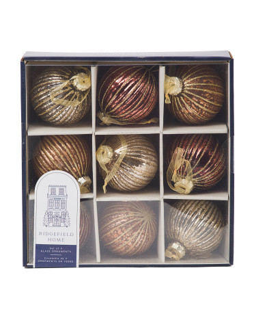 9pk Glass Ornaments | TJ Maxx