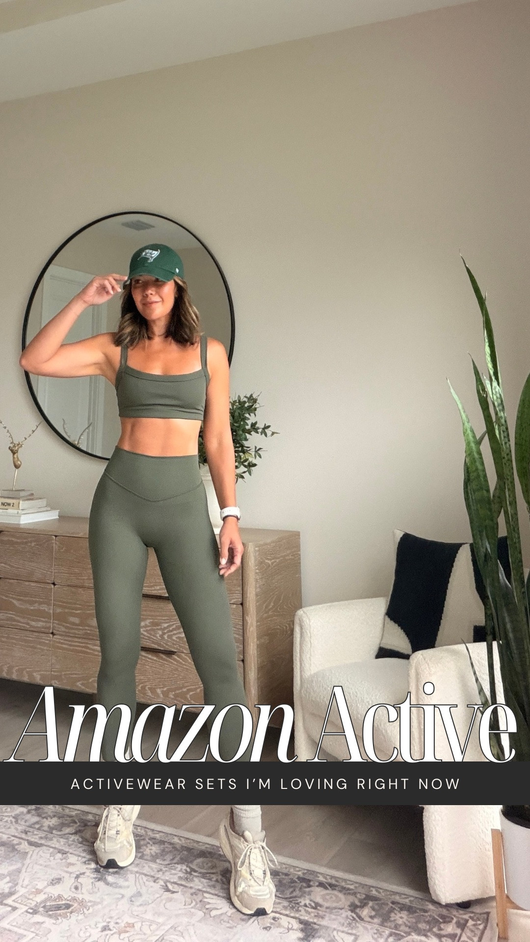 I’m obsessed with this activewear set from Amazon right now. The fabric is buttery soft with just the right amount of compression—it smooths everything out and still feels so comfortable.

The top gives great support with adjustable straps, and the leggings are high-waisted with no front seam and the most flattering V detail that really shapes and lifts.

Wearing a small in both, true to size. Comes in so many colors.

#LTKfitnessgoals #LTKActive #LTKgrwm