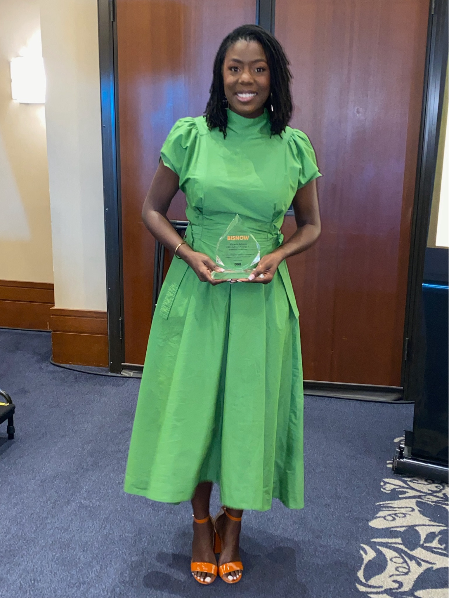 Green is for winners! This dress was comfortable and a conversation starter. Philip Lim. 
Size Worn: 8

#LTKBeauty #LTKWorkwear #LTKStyleTip