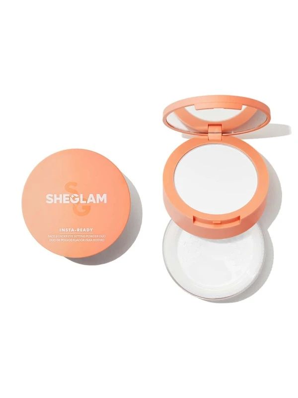 SHEGLAM Insta-Ready Face & Under Eye Setting Powder Duo-TRANSLUCENT | SHEIN